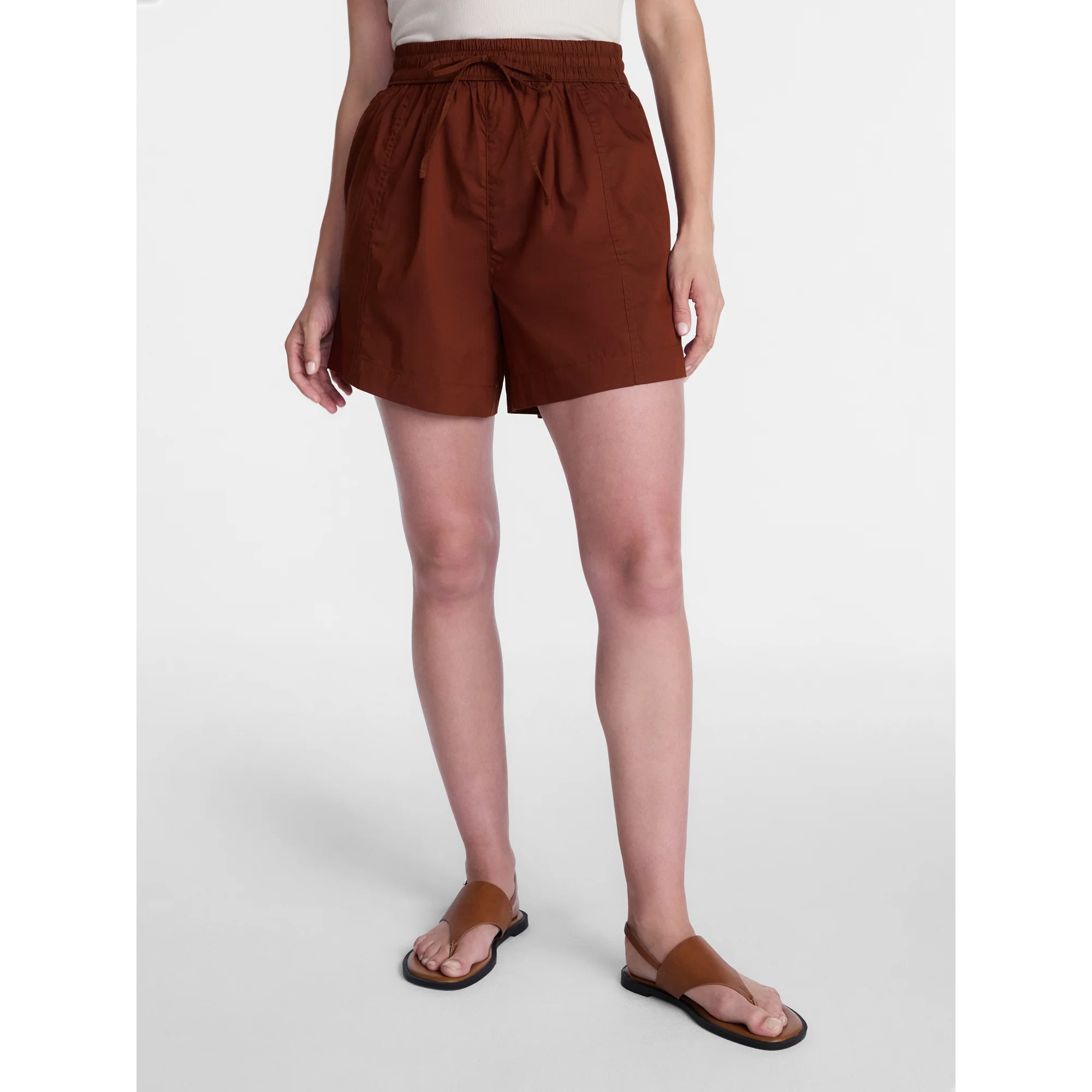 Time and Tru Women's Poplin Short, Sizes XS - XXXL | Walmart (US)