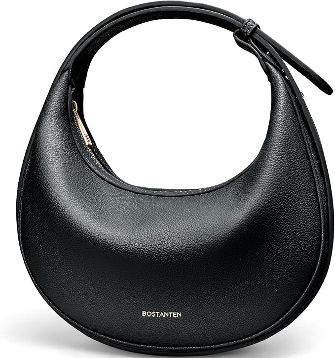 BOSTANTEN Crescent Shoulder Bag Vegan Leather Purses for Women Trendy Crossbody Clutch Hobo Handb... | Amazon (US)