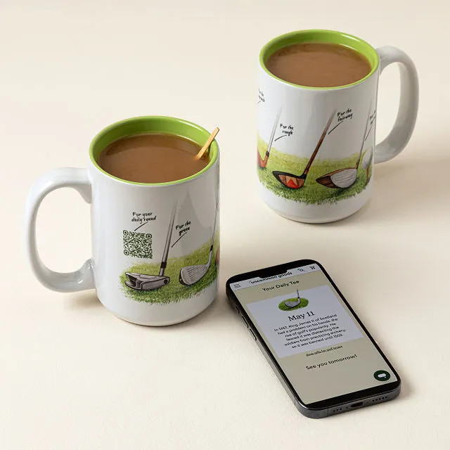 Golf Every Day Interactive QR Mug | UncommonGoods