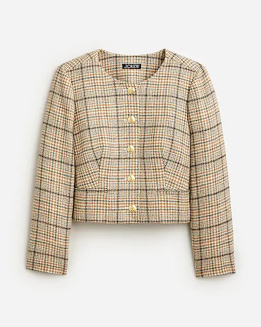 Louisa lady jacket in plaid English wool | J. Crew US