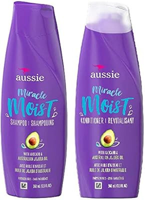 Aussie Miracle Moist Shampoo and Conditioner Set with avocado & australian jojoba oil-12.1 fl oz ... | Amazon (US)