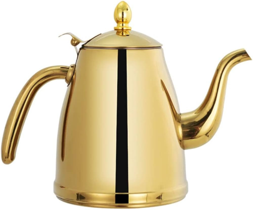 Cabilock Gooseneck Kettle Stainless Steel Tea Kettle Whistling Teapot Water Boiling Kettle Coffee... | Amazon (US)
