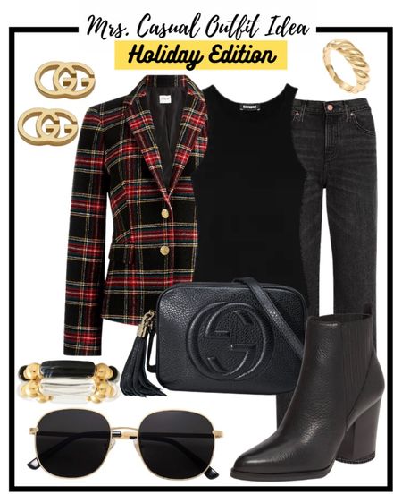 Holiday blazer outfit idea ❤️ 

#LTKHoliday #LTKunder50 #LTKunder100