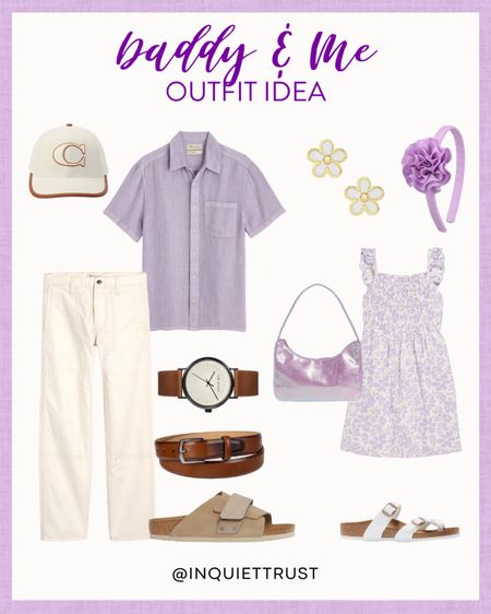 This lavender matching outfit is the perfect look for your husband and little girl this summer! It would also make a great outfit for Father's Day!
#casualstyle #daddyandme #mensfashion #kidsclothes

#LTKMens #LTKGiftGuide #LTKKids