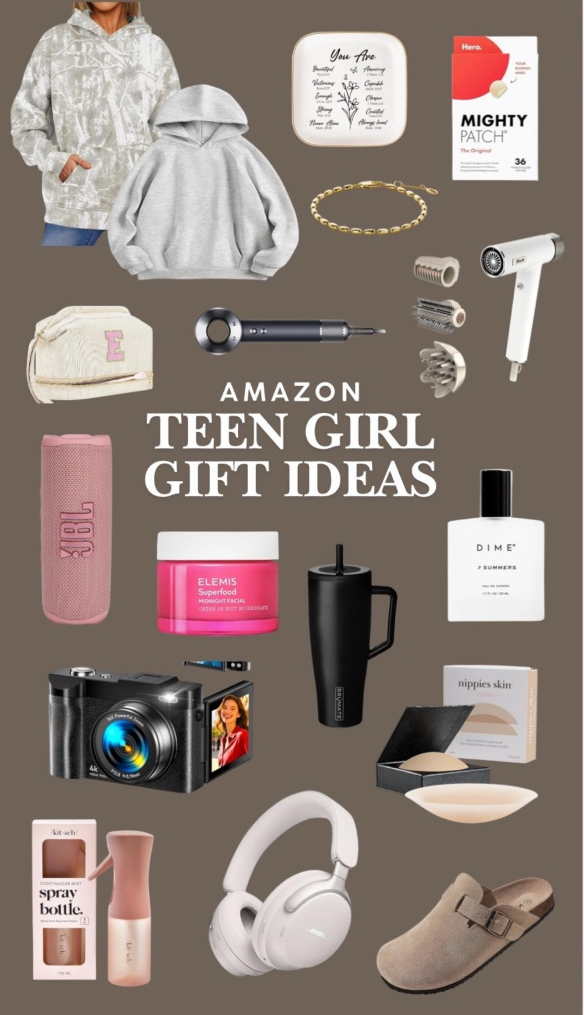 Teen girl gift ideas that are actually cool, useful, and on trend. A mix of cozy, beauty, tech, and everyday favorites that feel fun to open and easy to love. Perfect for Christmas, birthdays, or anytime you need a win with teens and tweens.

teen girl gift ideas, amazon teen gifts, gifts for teens, christmas gifts for her, trendy teen gifts, cozy gifts, beauty gifts, tech gifts, gift guide for girls

#LTKGiftGuide #LTKSeasonal #LTKHoliday