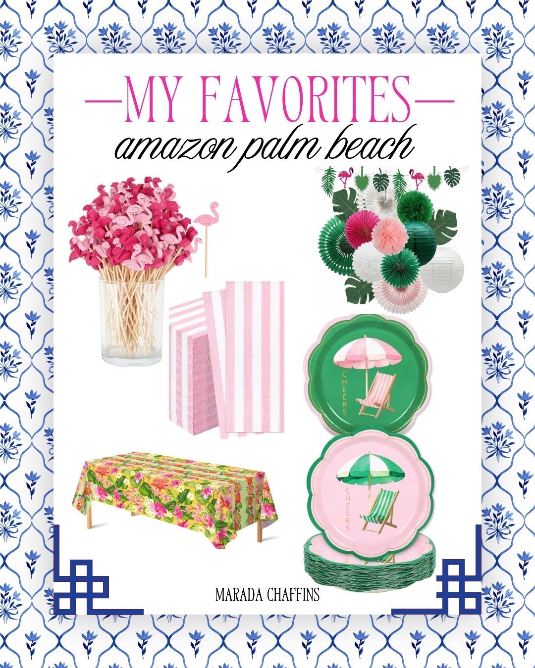 Everything you need to host a Palm
Beach themed shower or party.

#LTKOver40 #LTKHome #LTKSeasonal