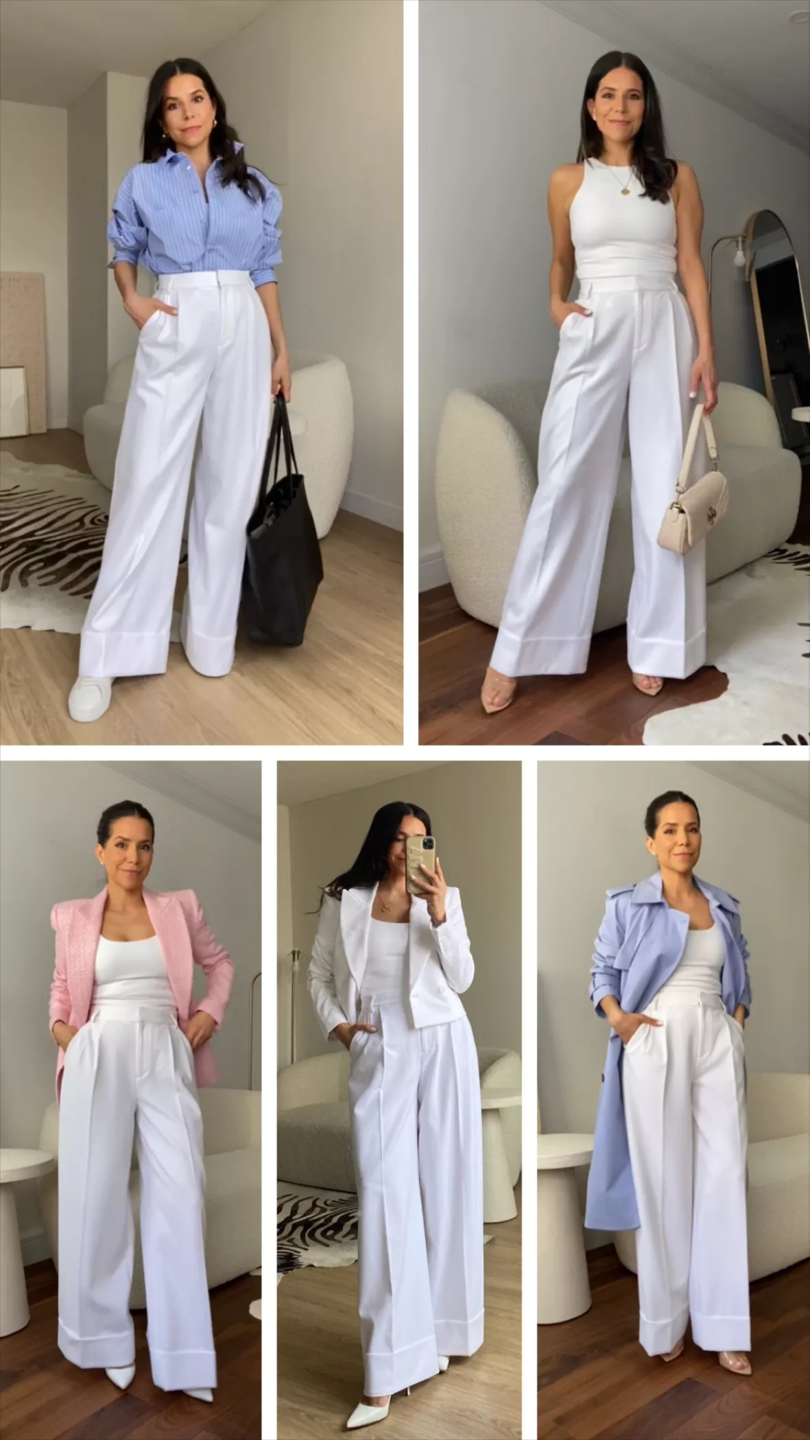 40 Amazing White Wide Leg Pants Outfits to Wear This Summer