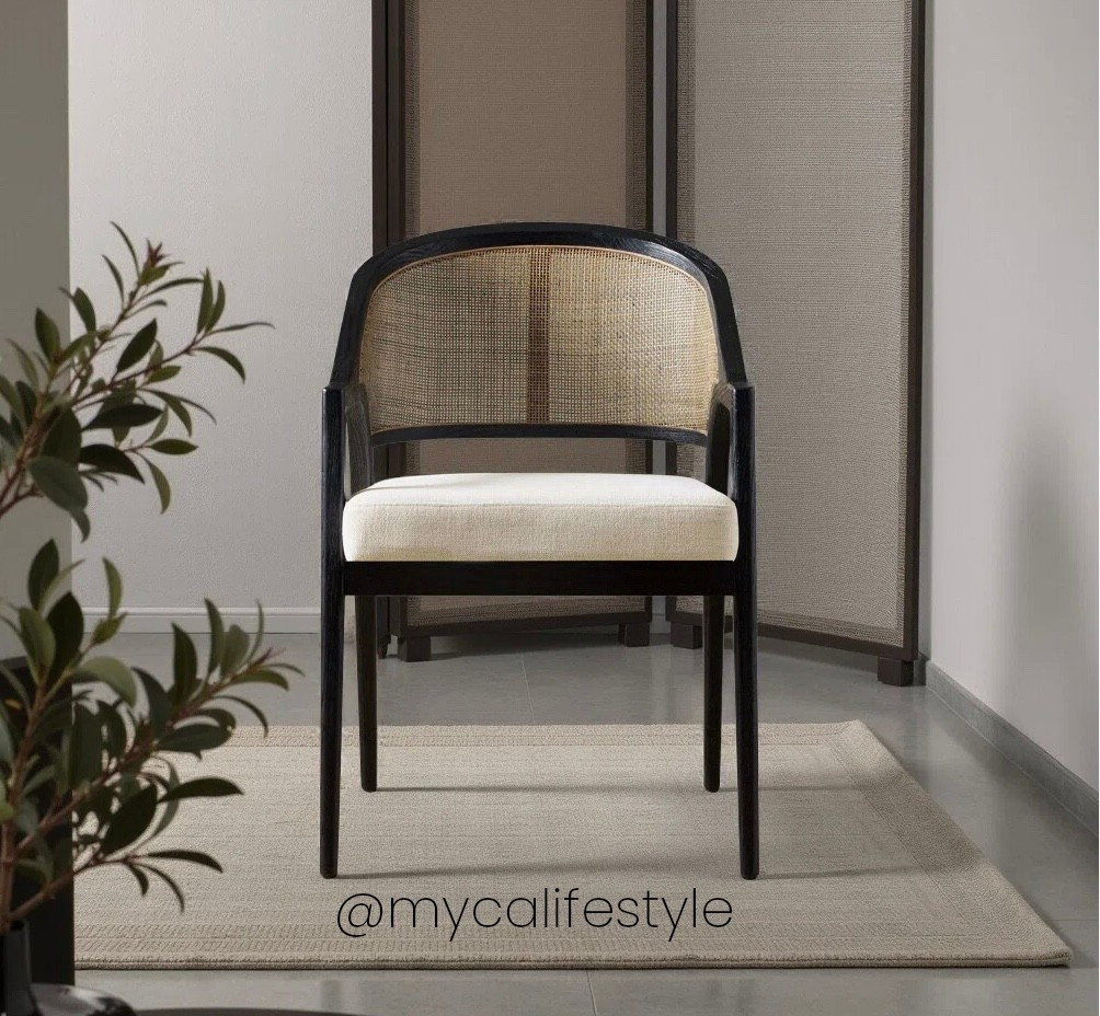 Beautiful cane back side chair on sale 🖤

#LTKHome #LTKSaleAlert