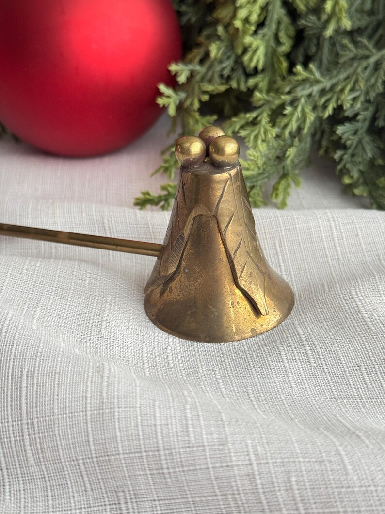 1990 Brass Candle Snuffer • Holly Leaf & Berry Handle • Made in India - Etsy | Etsy (US)