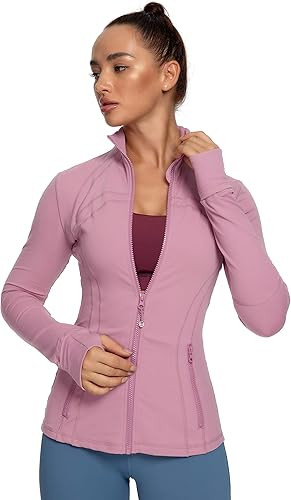 QUEENIEKE Women's Sports Define Jacket Slim Fit and Cottony-Soft Handfeel 60927 | Amazon (US)