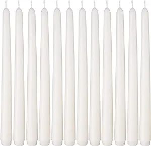 Amazon.com: Laskey Dripless Taper Candles 10 Inch Tall Wedding Dinner Candle Set of 12 (Ivory) : ... | Amazon (US)