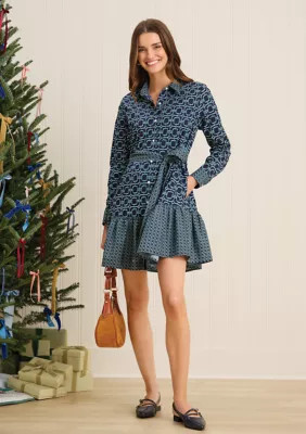 Sewing Down South x Crown & Ivy™ Long Sleeve Dress with Sash | Belk