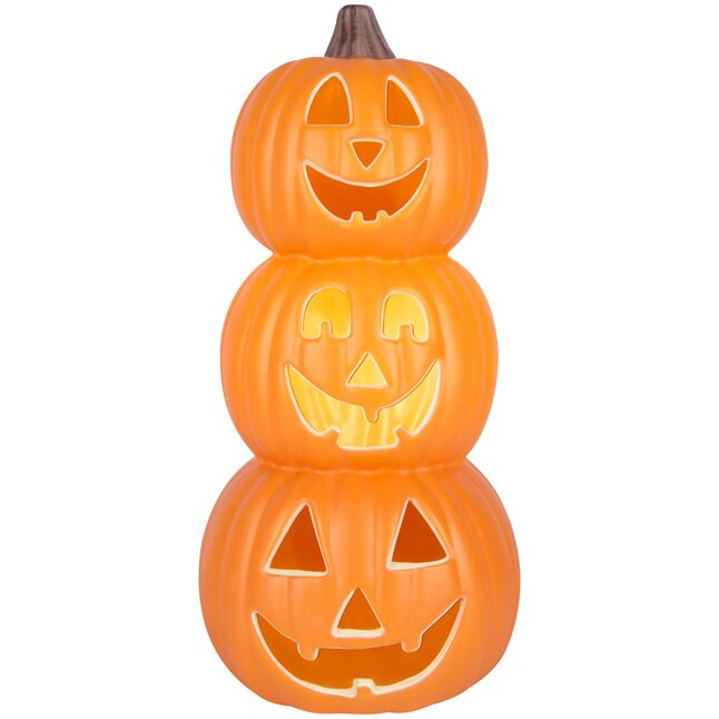 Haunted Living 18.11-in Lighted Jack-o-lantern Tabletop Decoration | Lowe's
