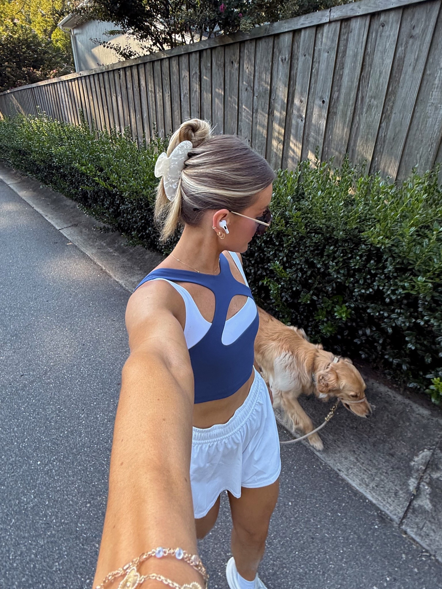 Lululemon sports bra & shorts 
Brooks shoes 

#LTKActive