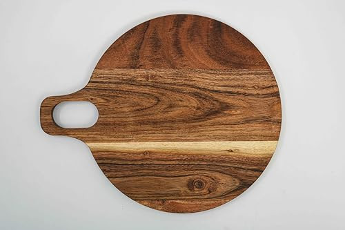 WOODLERY Cutting Board Series, Acacia Wood Cutting Boards, Serving Charcuterie Board, Organic Wood Board, Ideal for Chopping Meat, Fruits, Cheese 13.6 x 11.2 | Amazon (US)