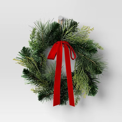 2pk Christmas Mini Wreath Red Bow - Wondershop™ | Target