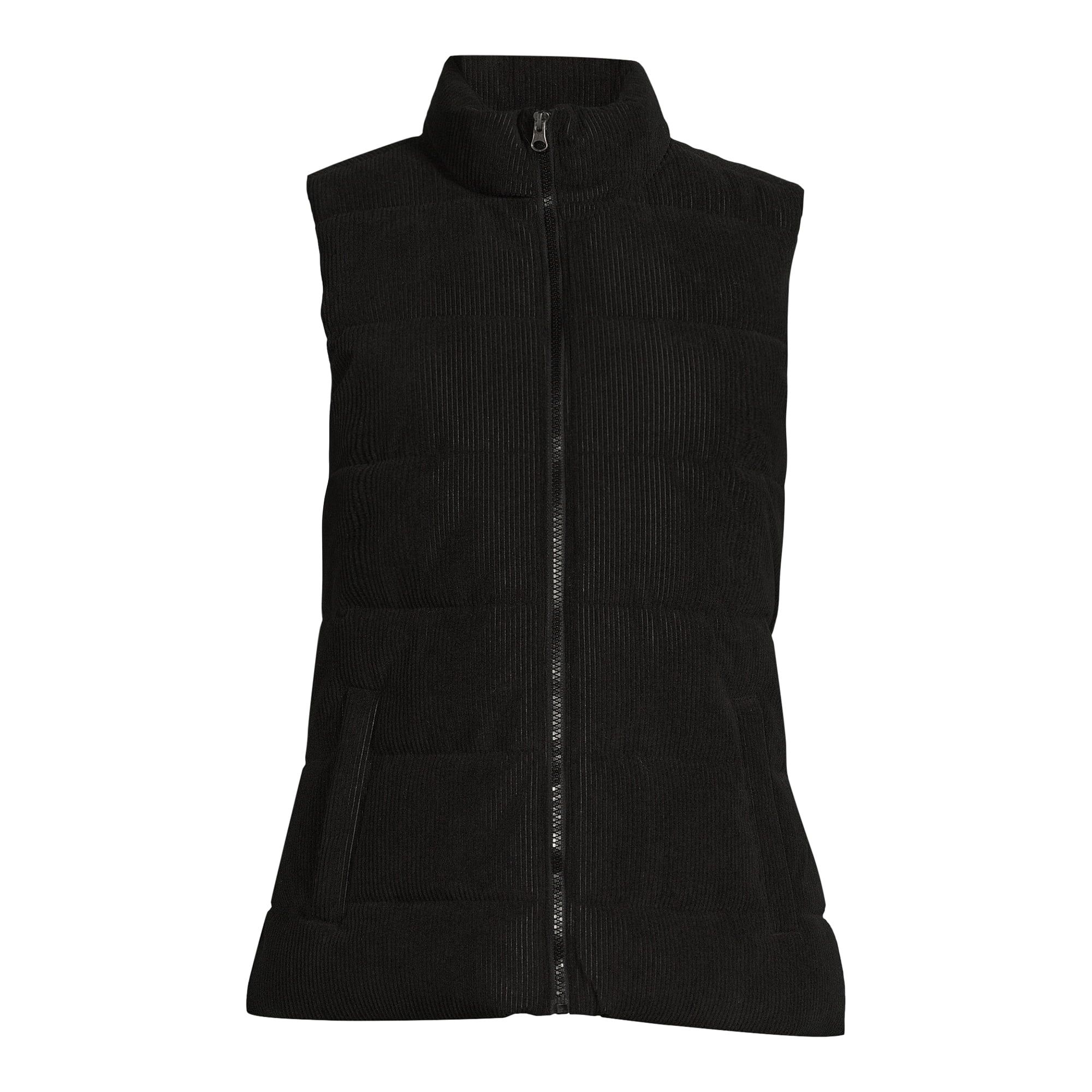 Time and Tru Women's Quilted Corduroy Vest, Sizes XS-3X - Walmart.com | Walmart (US)