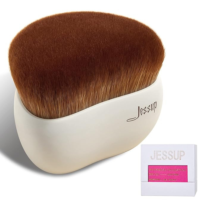 Jessup Makeup Brush, Foundation Brush Flat Top Kabuki Brush for Face Blush Liquid Powder Foundati... | Amazon (US)