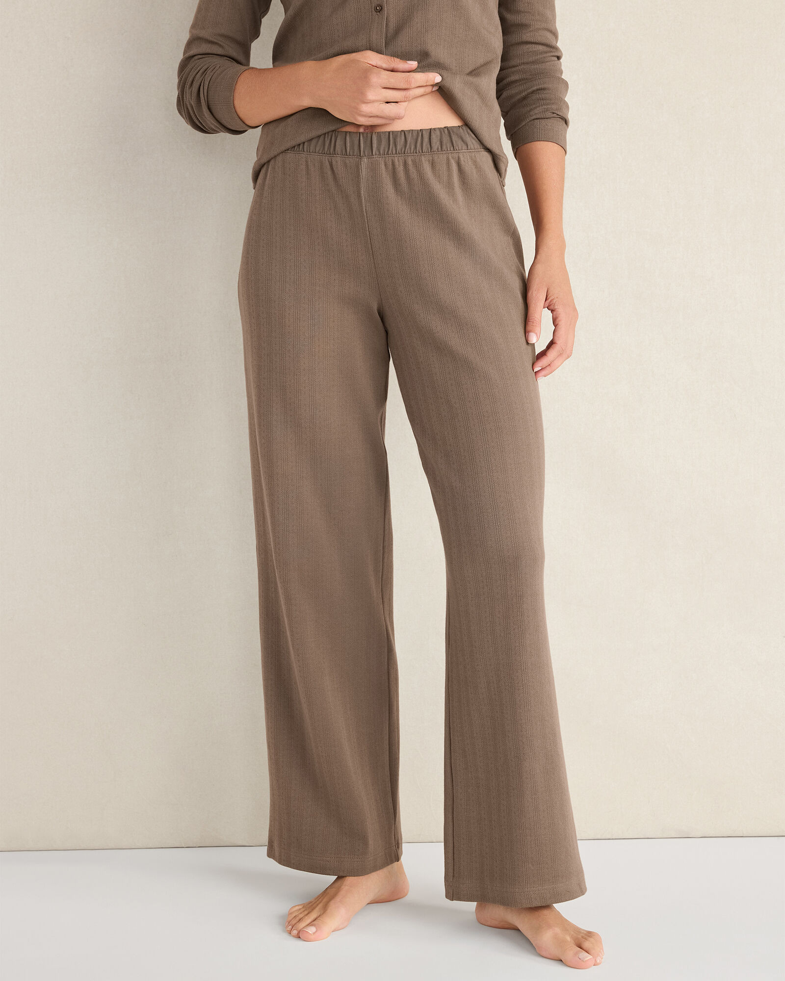 Organic Cotton Pointelle Pants | Haven Well Within