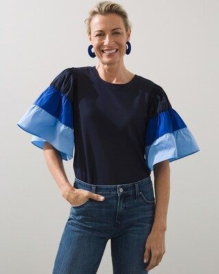 Ombre Tiered Sleeve Tee | Chico's