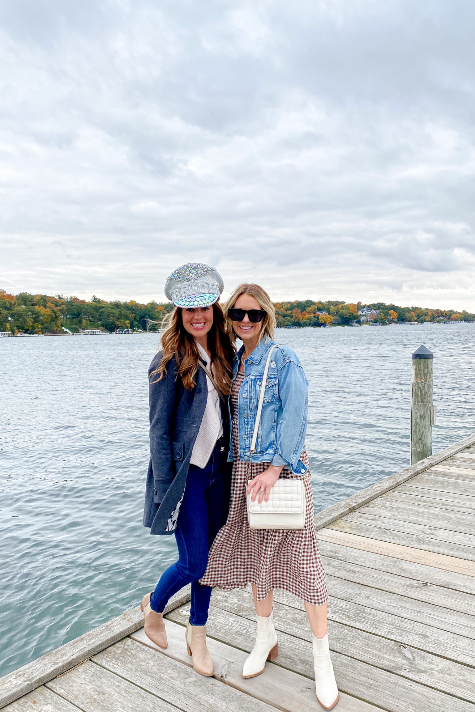 Brunch cruise with the bride-to-be! ⚓️🚢

#bridehat #bridetobe #bacheloretteparty #denimjacket #jeanjacket #fallboots #falldress #mididress #chainnecklaces #sunglasses #bumpfriendly

#LTKsalealert #LTKstyletip #LTKshoecrush