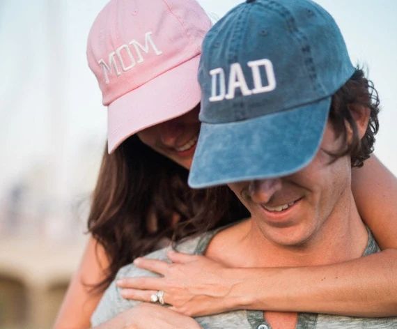 Mom & Dad Unstructured Dad Hat Cap Pigment Dyed Unstructured | Etsy | Etsy (US)