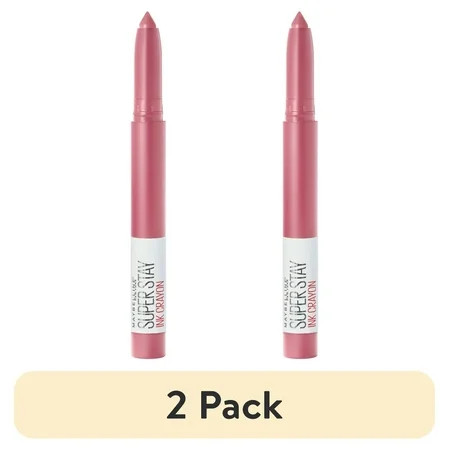 (2 pack) Maybelline Super Stay Ink Crayon Lipstick, Matte Longwear Lipstick Makeup, Seek Adventure, 0.04 oz. | Walmart (US)
