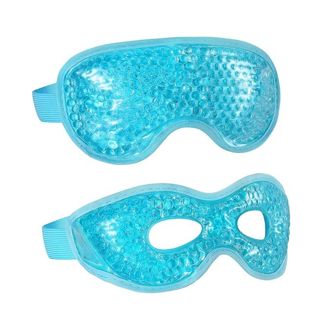 2PCS Gel Eye Mask, Reusable Hot Cold Therapy Eye Mask for Puffiness /Dark Circles/Eye Bags /Dry E... | Amazon (US)