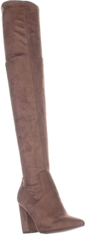 Womens Rational Fabric Pointed Toe Over Knee Fashion Boots | Amazon (US)