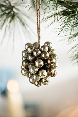 Silver Globe Bundle Ornament | Anthropologie (US)