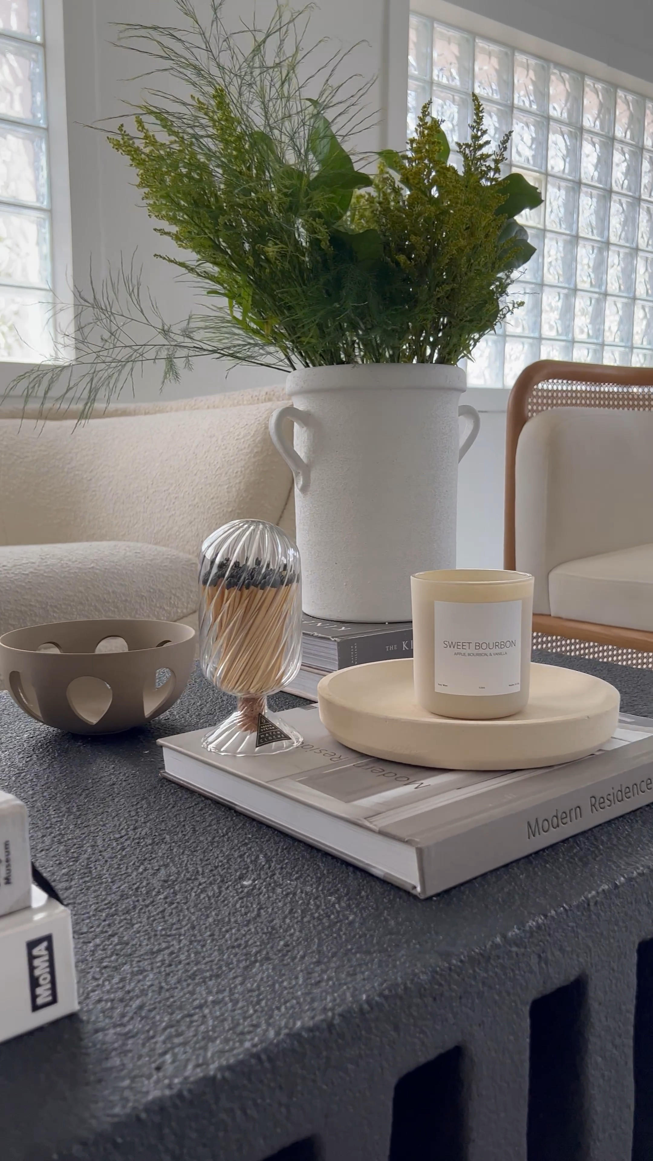 Marble chain link, scented candle, black matches and match cloche, white sandstone plate #home #homedecor #sale 50%off entire store 

#LTKitbag #LTKFind #LTKhome