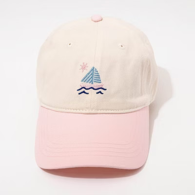 Sail Boat Hat - Frasier Sterling Cream/Pink | Target