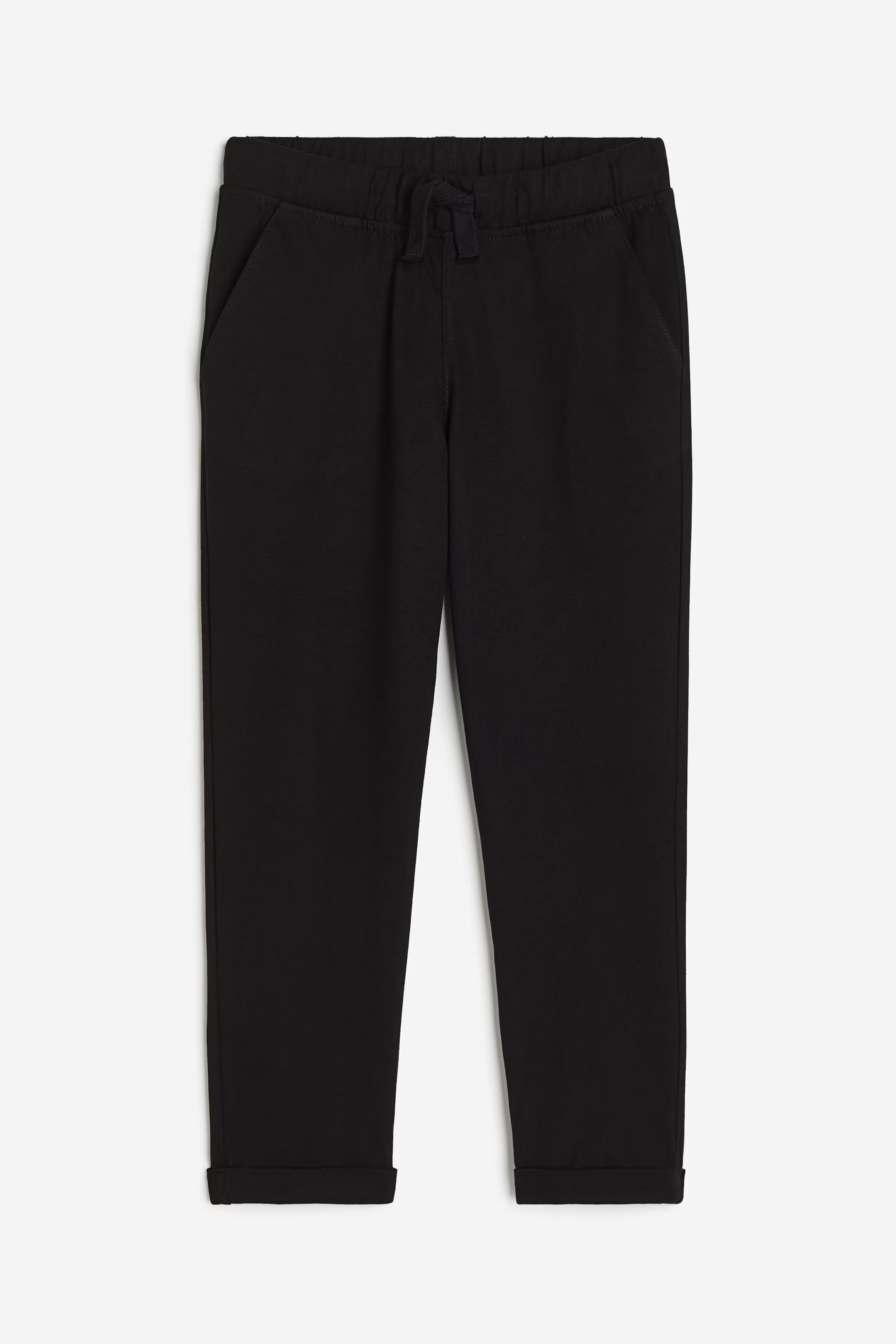 Cotton Jersey Joggers - Black - Kids | H&M US | H&M (US + CA)