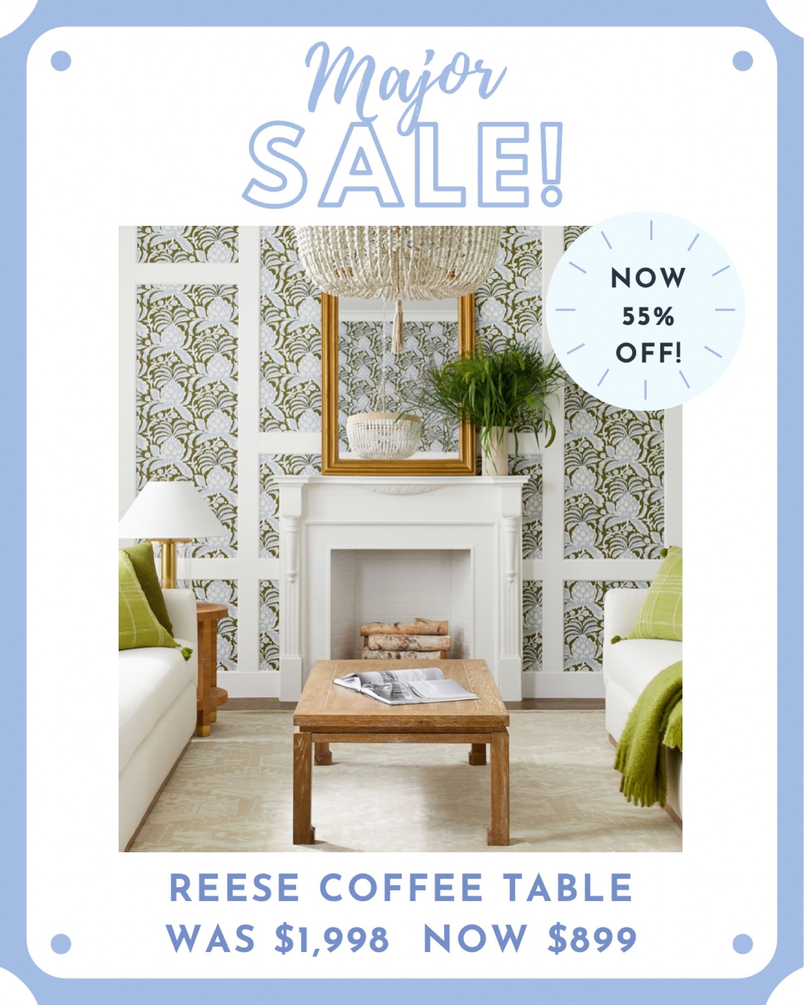 Found some major NEW DISCOUNTS on a few Serena & Lily warehouse items!! 

This Reese coffee table is now over 55% OFF 🤯 originally $1,998 now you can snag it for over $1,000 off at $899!

#LTKhome #LTKfamily #LTKsalealert