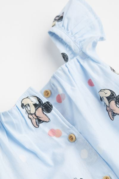 Short-sleeved Printed Romper | H&M (US + CA)