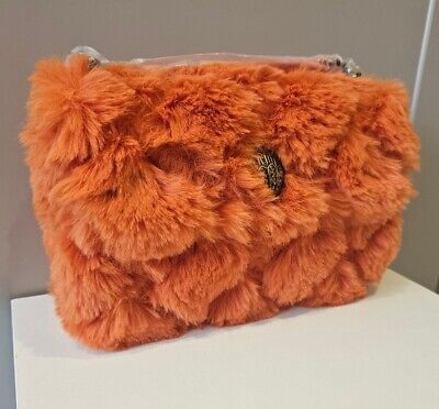 Kurt Geiger Medium Kensington Faux Fur Orange Bag  RRP £189 | eBay UK