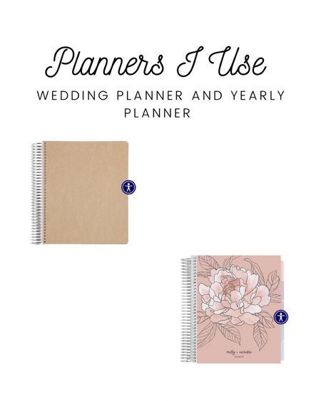 These are the planners I use to help me stay organized. One is for my wedding next year, the other is for daily use for the year 

#LTKSeasonal #LTKunder100 #LTKsalealert