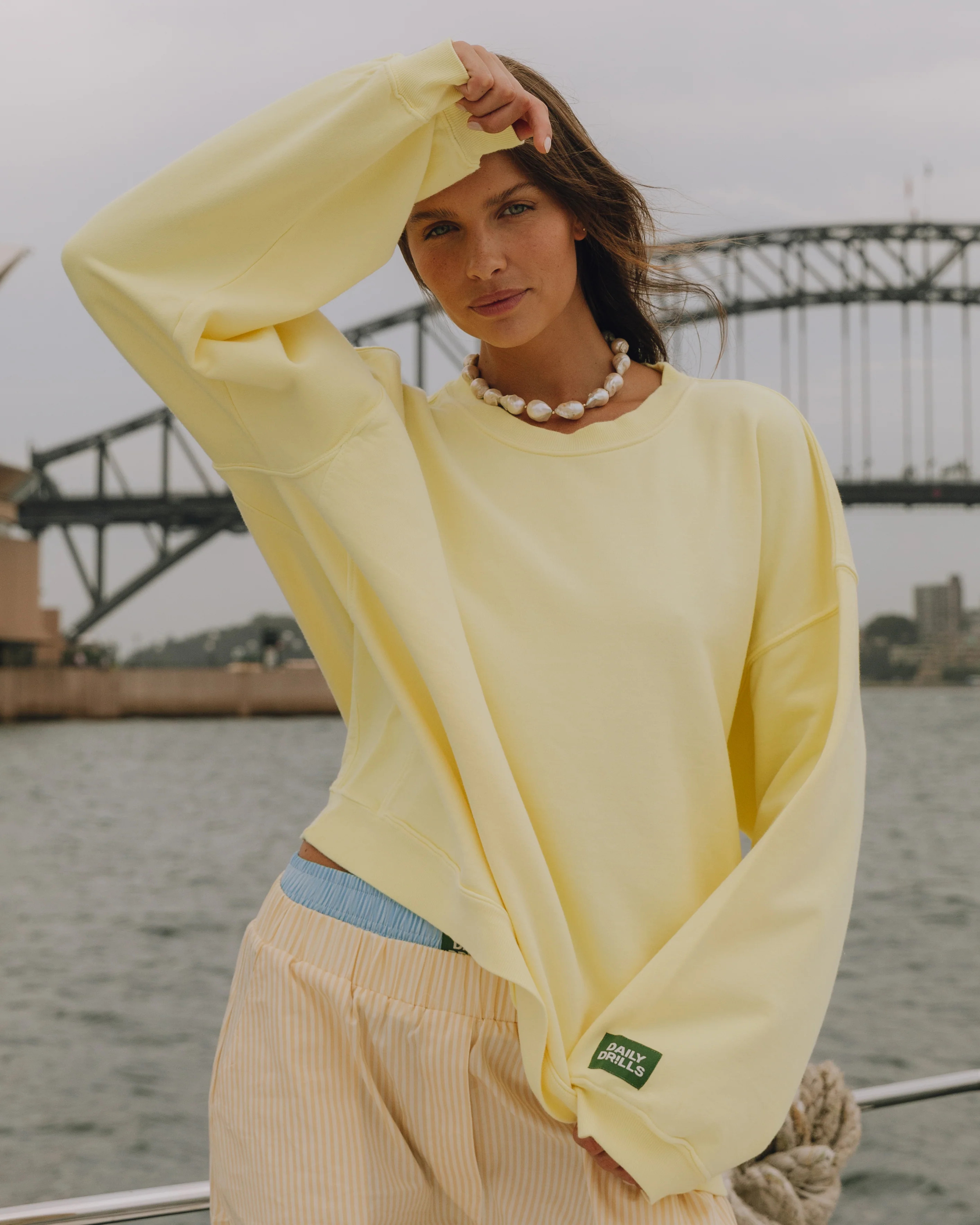 Unisex Oversized Crew - Lemonade | Daily Drills