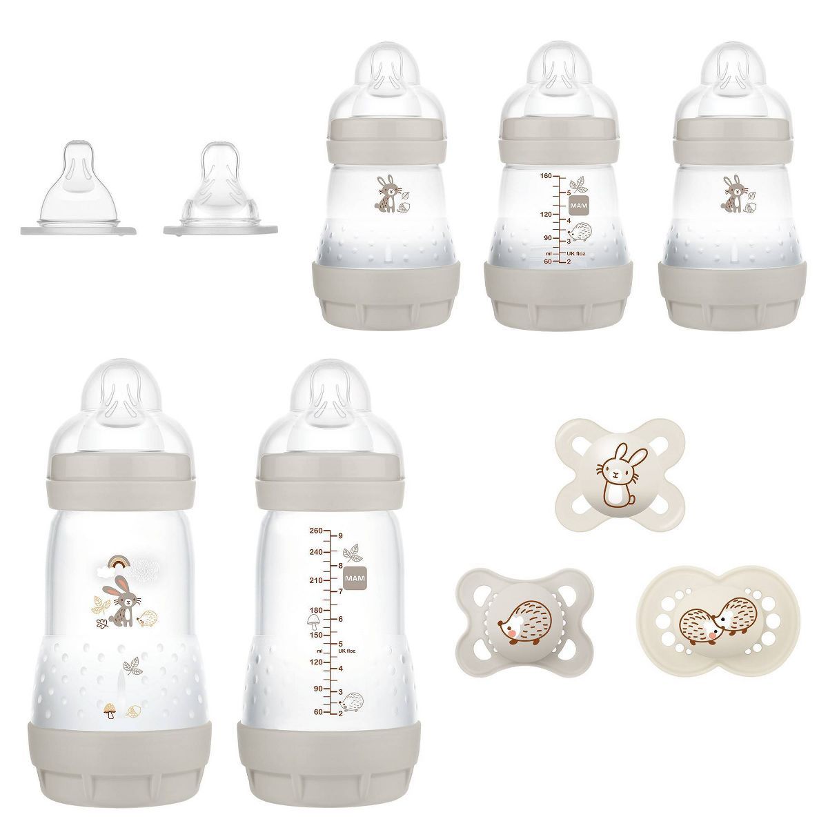 MAM Matte Collection Baby Bottle Gift Set - Unisex - 9pc | Target
