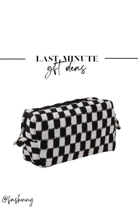 Last minute gif ideas 

Checkered makeup bag

#LTKSeasonal #LTKGiftGuide #LTKHoliday