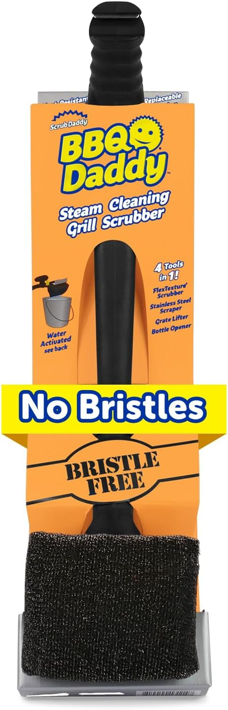 Scrub Daddy BBQ Daddy Grill Brush for Outdoor Grill - Bristle Free Grill Brush with Steel Grill S... | Amazon (US)