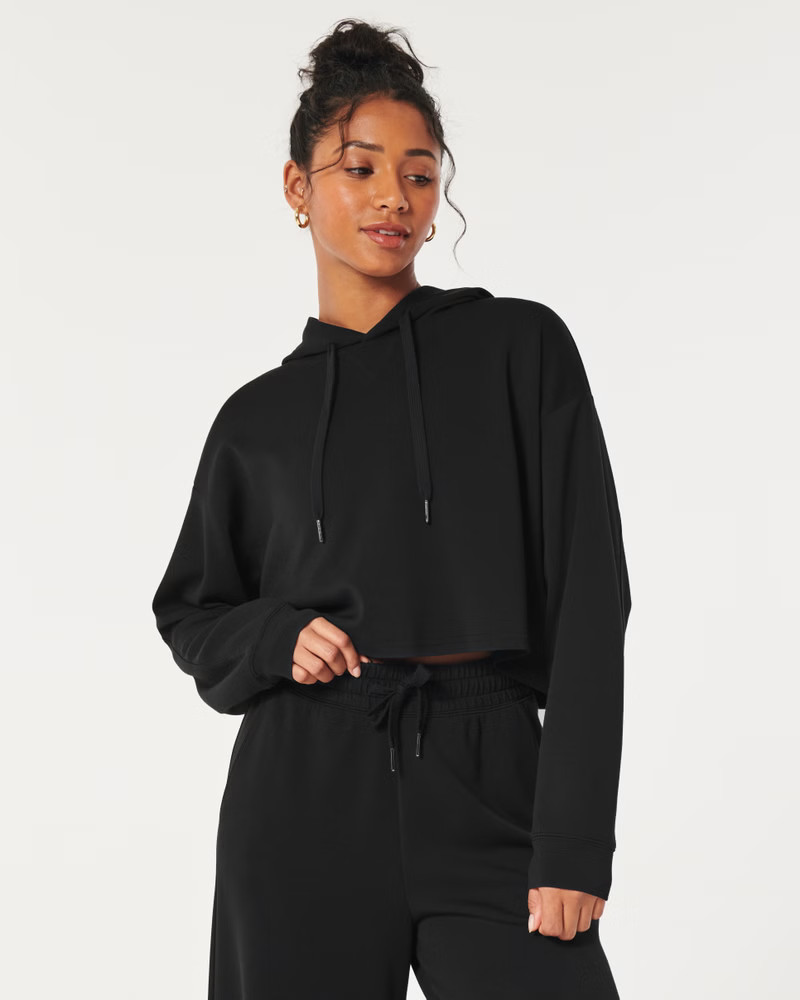 Women's Gilly Hicks Active Crop Cooldown Hoodie | Women's Matching Sets | HollisterCo.com | Hollister (US)