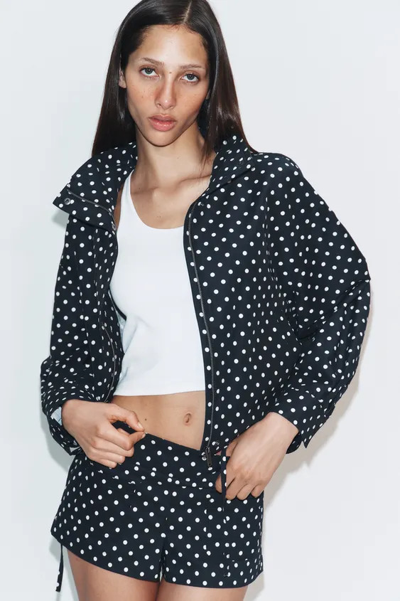 POLKA DOT CAPRI PANTS | Zara US