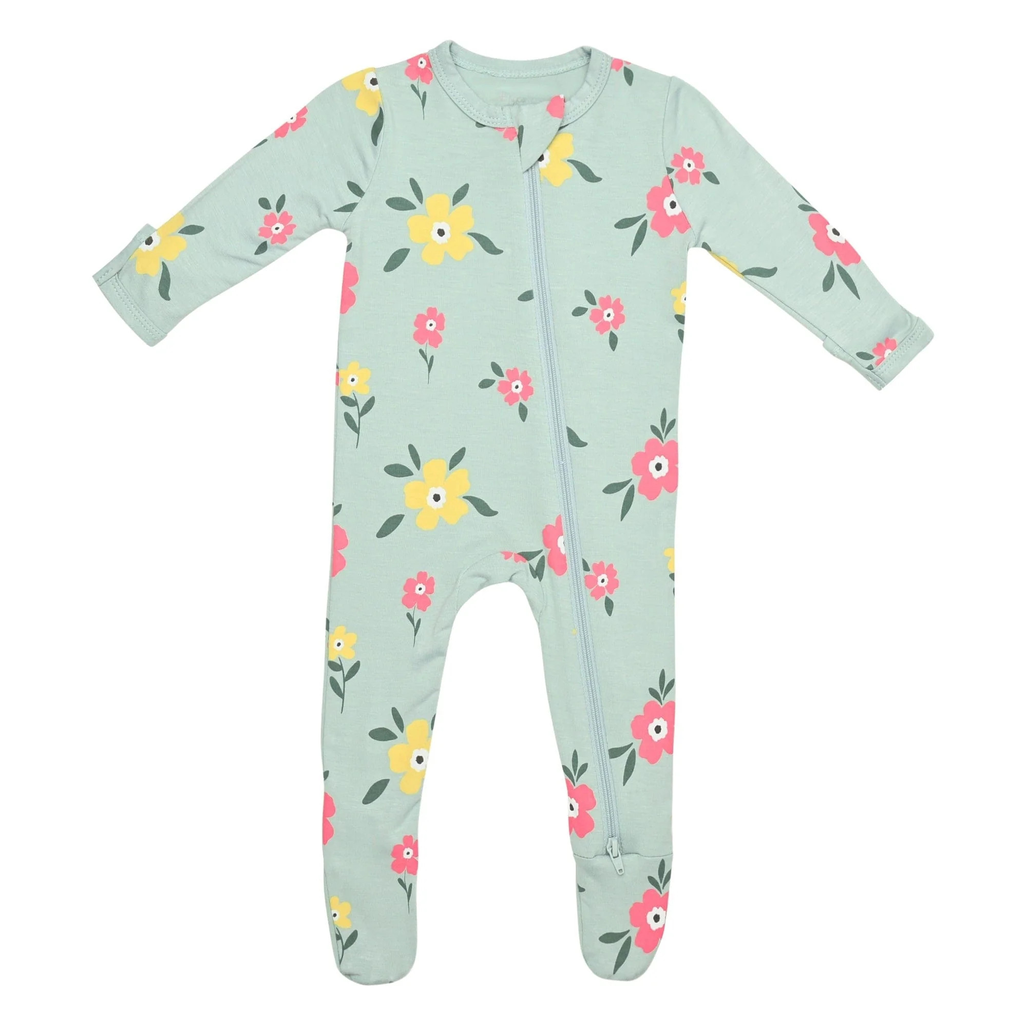 Zippered Footie in Buttercup | Kyte BABY