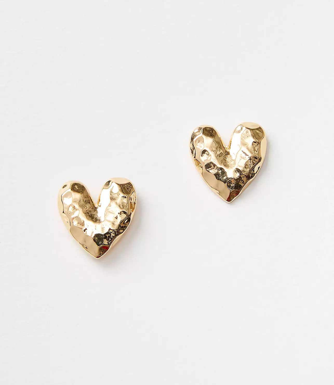 Textured Heart Stud Earrings | LOFT