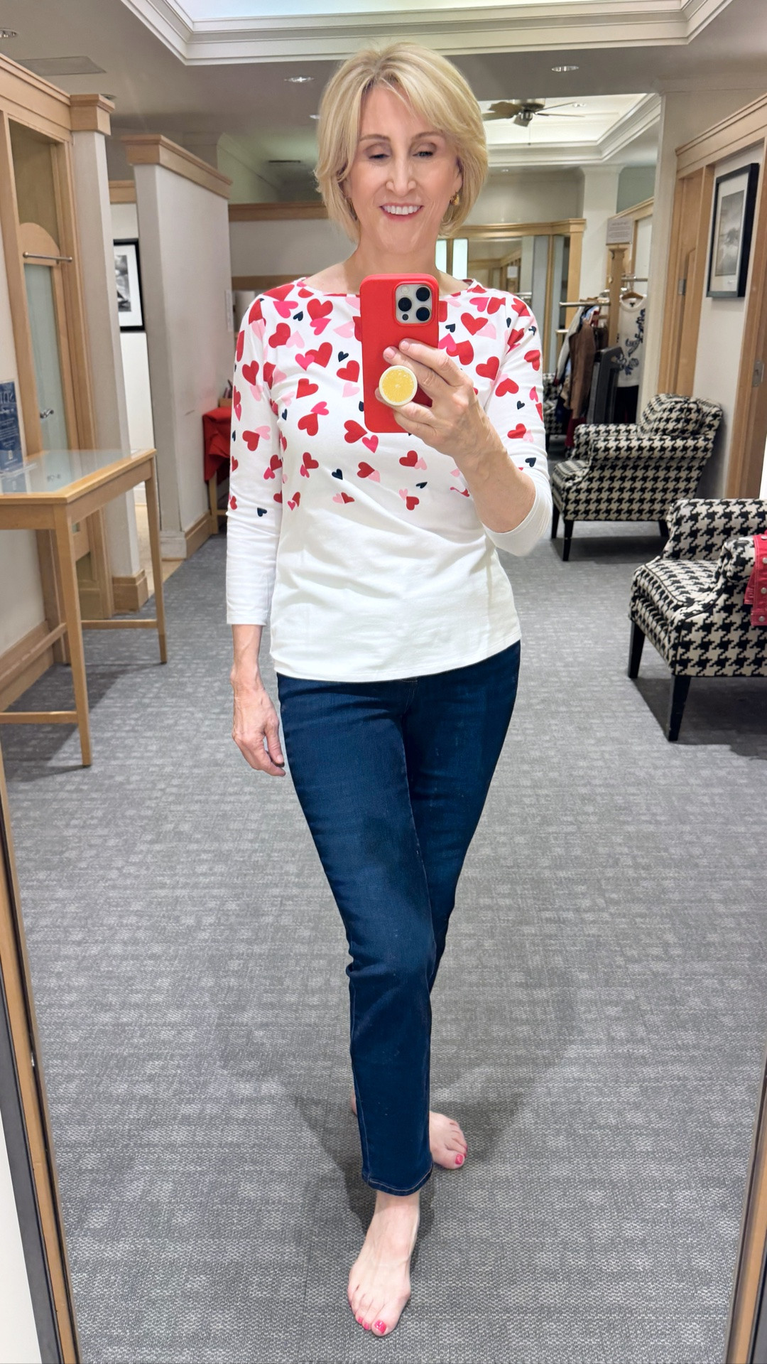 Sometimes the simplest outfits are the ones you end up loving the most 🤍 This heart top adds the sweetest little touch to an everyday jeans look, and it feels playful without trying too hard. Cute, comfortable, and easy to wear — basically my favorite kind of outfit ✨

Talbots always has those pieces that make casual style feel extra special 💕

#LTKSeasonal #LTKOver40 #LTKgrwm