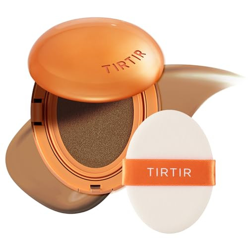 TIRTIR Mask Fit Ai Filter Cushion Foundation | AI-Like Semi-Matte Finish - Up to 72-Hour Medium to Full Coverage Korean BB Cushion Make up Beauty, #37N Peanut Almond, 0.63 Fl Oz | Amazon (US)
