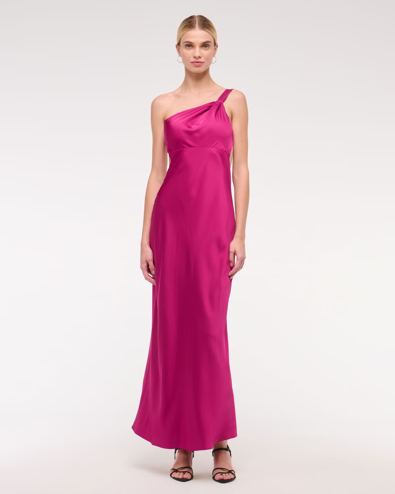 Tie-Back Slip Maxi Dress | Abercrombie & Fitch (US)