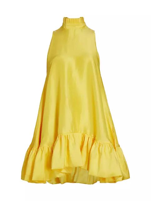 Alcott Silk Trapeze Minidress | Saks Fifth Avenue