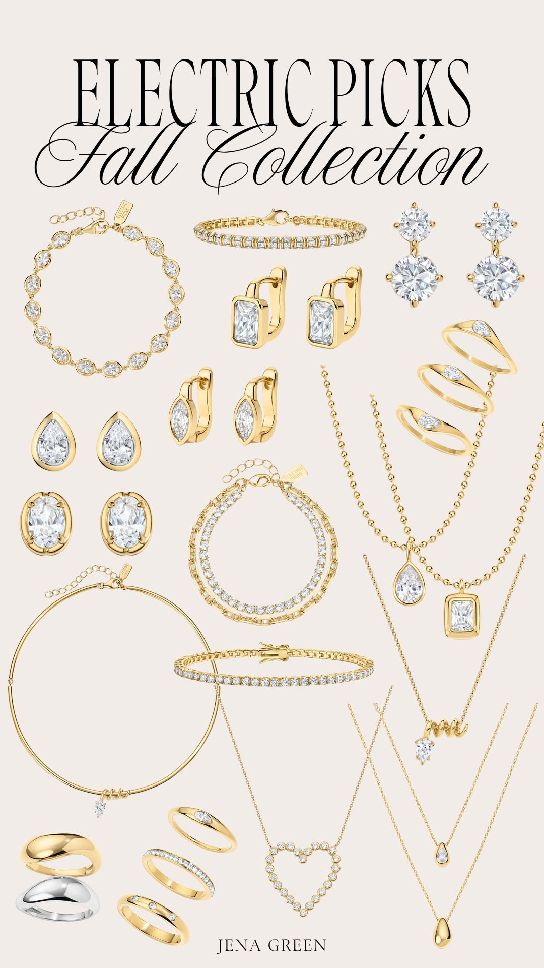 Electric picks new arrivalsle. Electric picks fall 2026 collection. Jewelry gift ideas. Trendy jewelry. Look for less jewelry.